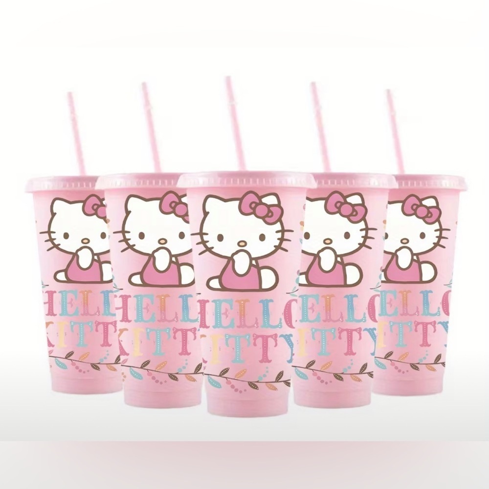 Hello Kitty Pink and White Party Cups